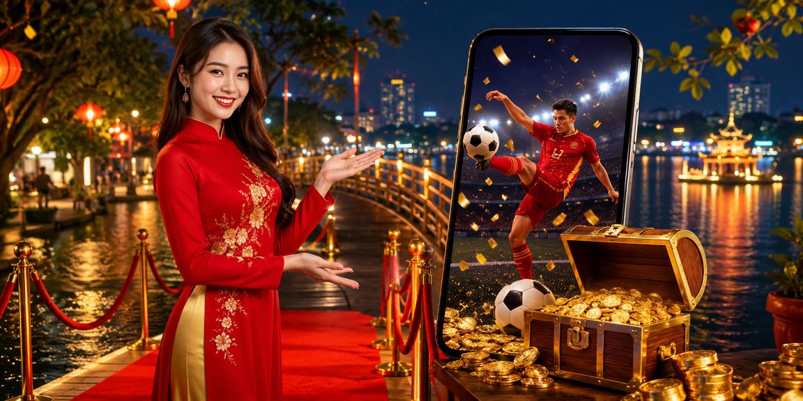 Người chơi cá cược esports trong trang phục áo dài truyền thống ở Hà Nội